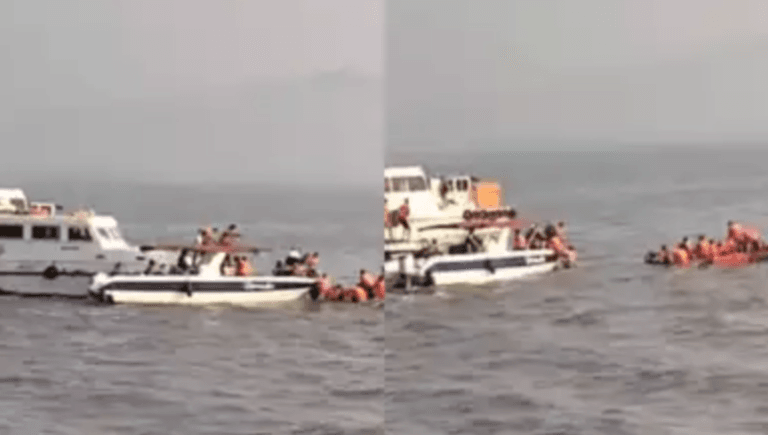 मुंबई में गेटवे ऑफ इंडिया के पास यात्रियों से भरी नाव पलटने से 1 की मौत, बचाव कार्य जारी