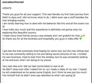 Dutch ट्रैवल Influencer को ट्रेन में युवक ने किया परेशान, सोशल मीडिया पर छिड़ी बहस