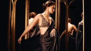 सब्यसाची के 25 साल पूरे होने पर आलिया भट्ट का ग्लैमरस साड़ी अवतार छाया