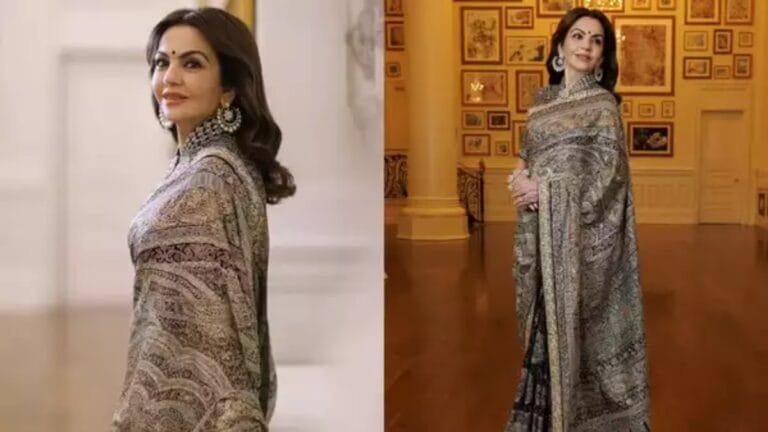 Nita Ambani ने Trump के Pre-Inauguration इवेंट में Tarun Tahiliani की आधुनिक जामवार साड़ी में जलवा बिखेरा