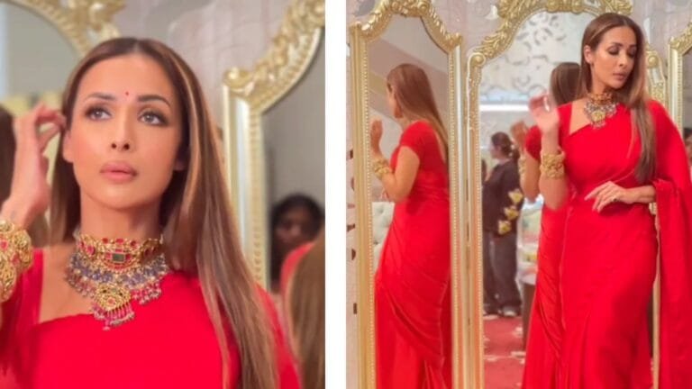 51 की उम्र में भी Malaika Arora का ग्लैमरस अवतार, लाल साड़ी में ढाया कहर, फैंस बोले – 'एज इज जस्ट ए नंबर'