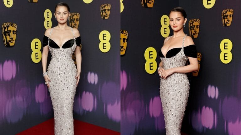 Selena Gomez ने 78वें BAFTA Awards में Schiaparelli गाउन में दिखाया अपना ग्लैमरस लुक