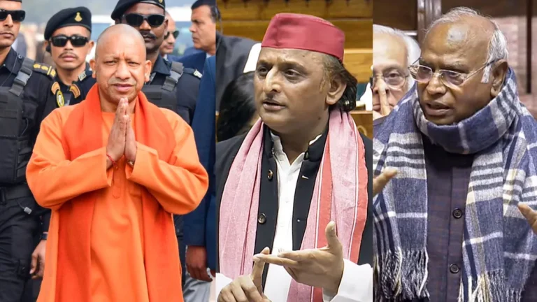 Yogi Adityaanth, Akhilesh Yadav, Kharge