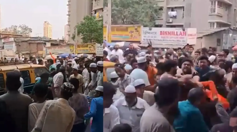 भगवा पहने युवकों पर थप्पड़ बरसाती भीड़, कोई झंडे को फाड़ने की कोशिश में लगा; मुंबई के कुरार में कलश यात्रा के दौरान बवाल