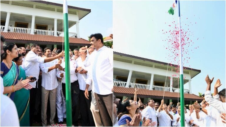 YS Jagan ने पार्टी स्थापना दिवस पर फहराया YSRCP का Flag, समर्थकों में जोश
