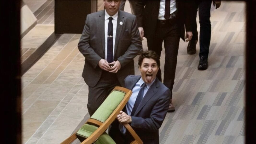 चुनाव की आहट या मज़ाक_ इस्तीफे के बाद कुर्सी उठाए नजर आए कनाडा के पूर्व PM Justin Trudeau चुनाव की आहट या मज़ाक? इस्तीफे के बाद कुर्सी उठाए नजर आए कनाडा के पूर्व PM Justin Trudeau