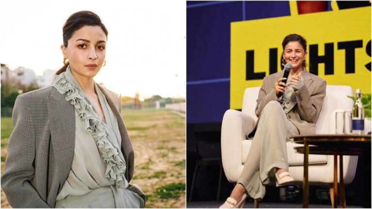 Alia Bhatt का स्टाइलिश सूट लुक बना इंटरनेट सेंसेशन, इवेंट में छाईं देसी दीवा की तरह