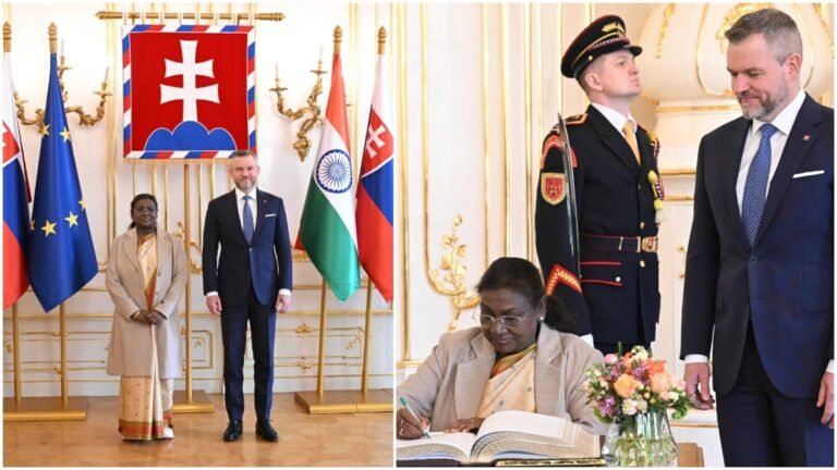 India और Slovakia के रिश्तों को और मजबूत करने के लिए President Murmu और Pellegrini की अहम मुलाकात