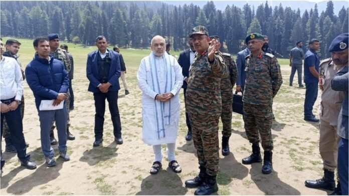 Pahalgam हमले के बाद Baisaran पहुंचे Amit Shah, दुखी परिवारों से मिले, बोले – दोषी नहीं बचेंगे