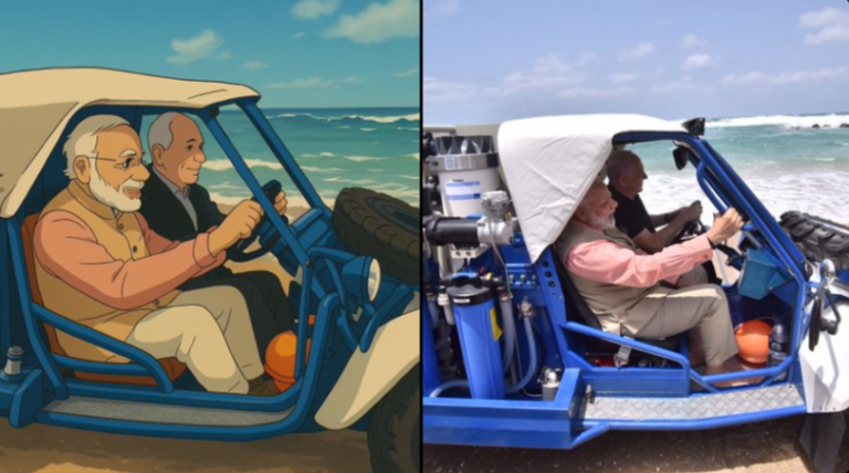 Ghibli ट्रेंड में PM मोदी और नेतन्याहू की एंट्री, भारत-इजरायल एंबेसी ने शेयर की दोनों प्रधानमंत्री की खूबसूरत तस्वीरें