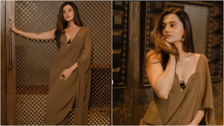 Taapsee Pannu ने पहनी ऐसी साड़ी कि देखने वाले बोले - वाह मैडम, ये तो फुल टशन है