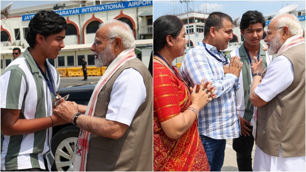 14 साल के Vaibhav Suryavanshi ने Patna Airport पर PM Modi से लिया आशीर्वाद, IPL में तूफानी शतक से मचाई थी सनसनी