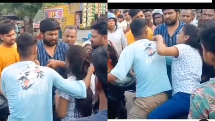 Kanpur में गर्लफ्रेंड संग घूम रहा था बेटा, मम्मी-पापा ने देख लिया तो बीच सड़क पर कर दी धुनाई, वीडियो हुआ वायरल