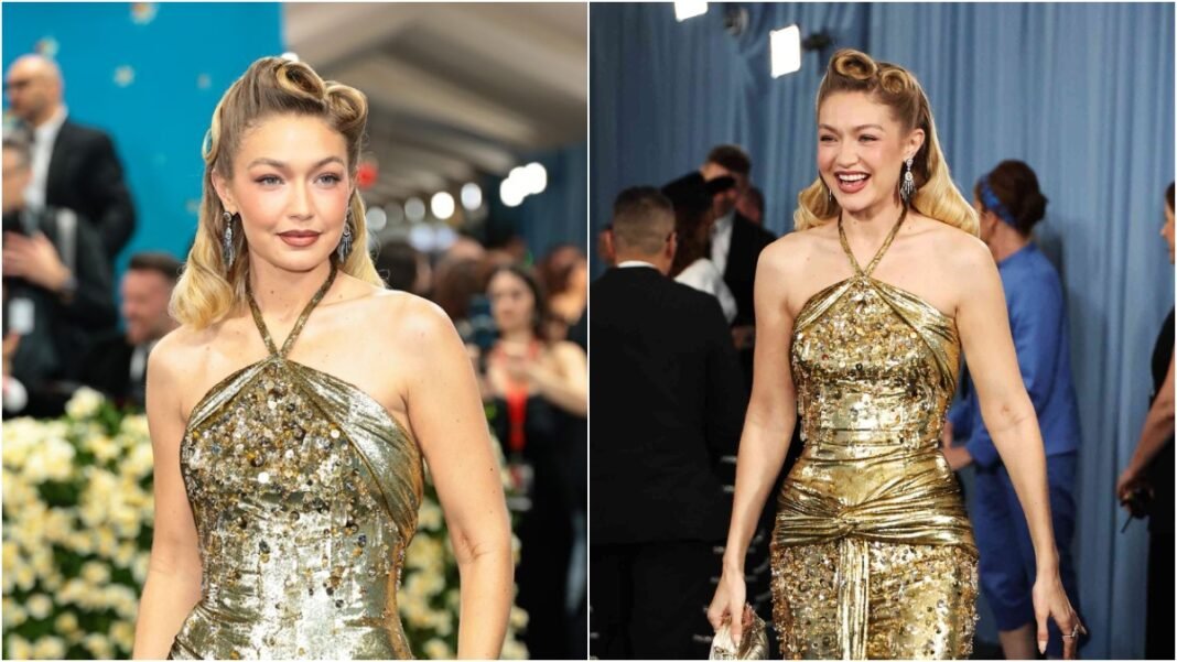 Met Gala 2025 में Gigi Hadid का गोल्डन धमाका, Zelda Win Valdes को किया यादगार ट्रिब्यूट