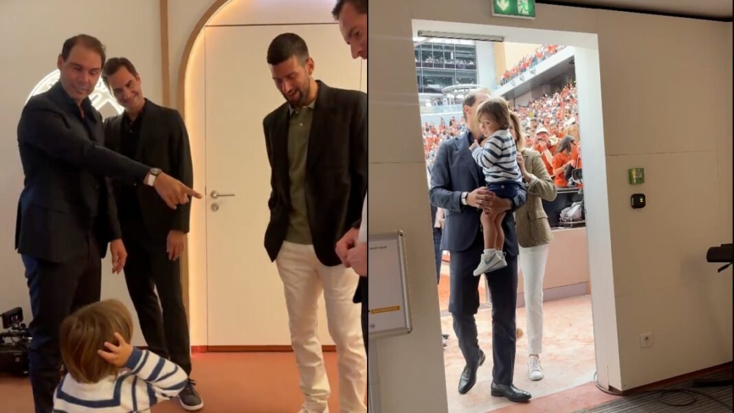 Rafael Nadal को मिला French Open में आखिरी सलाम, बेटे की शरारतों ने सबका दिल जीत लिया