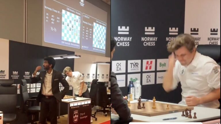 Gukesh ने पहली बार क्लासिकल मैच में हराया Magnus Carlsen, World No. 1 ने गुस्से में मारा मेज