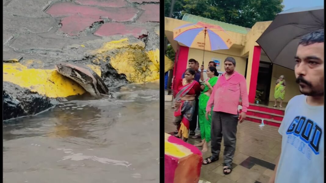 Mumbai की सड़कों पर पानी के साथ बहकर आया खतरनाक अजगर, देख कांपे लोग और बोले- मौत घूम रही है