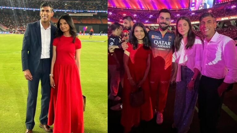 RCB की जीत पर भावुक हुईं Akshata Murthy, Rishi Sunak संग स्टेडियम में दिखीं Virat-Anushka से मिलते