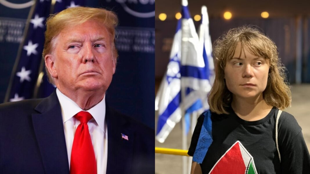गिरफ्तारी पर गरजी Greta Thunberg, Trump बोले- _गुस्से में है लड़की_, Israel ने बताया 'सेल्फी नौका' गिरफ्तारी पर गरजी Greta Thunberg, Trump बोले-