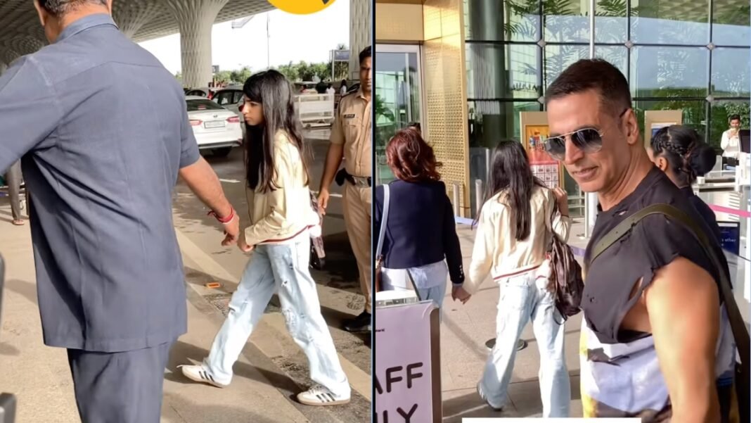 बेटी पर तान दी कैमरा तो भड़के Akshay Kumar, गर्दन पकड़कर हटाया पापराज़ी, Twinkle की मुस्कान ने जीता दिल