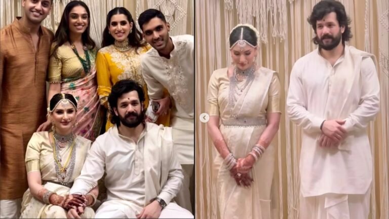 शादी के मंडप में छाया सितारों का जलवा, Akhil Akkineni और Zainab Ravdjee ने लिए सात फेरे, सोशल मीडिया पर वायरल हुई पहली तस्वीरें