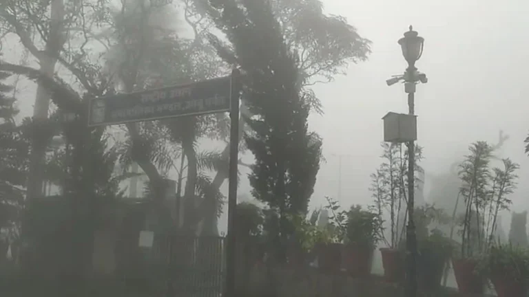 माउंट आबू में झमाझम बारिश ने बढ़ाया रोमांच, बादलों में लिपटा पहाड़ी इलाका बना पर्यटकों की पहली पसंद