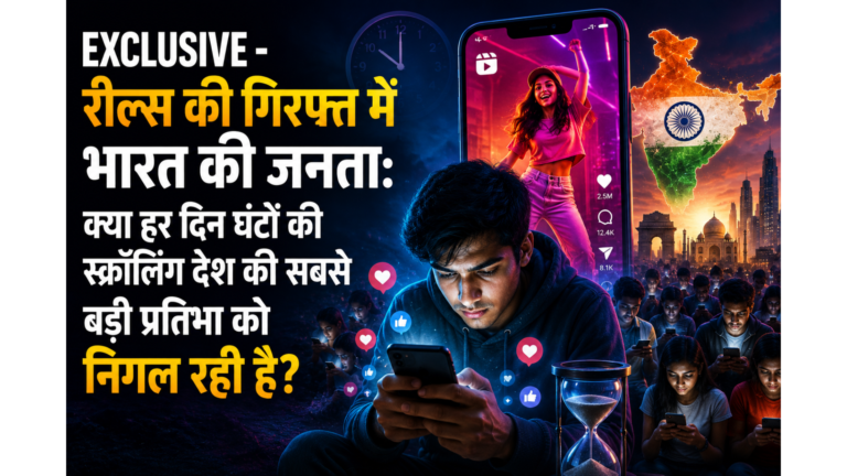 EXCLUSIVE – रील्स की गिरफ्त में भारत की जनता: क्या हर दिन घंटों की स्क्रॉलिंग देश की सबसे बड़ी प्रतिभा को निगल रही है?