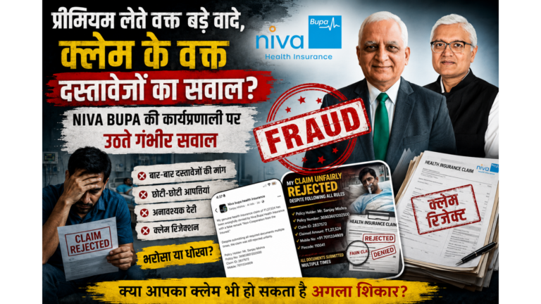 Premium लेते वक्त बड़े वादे, क्लेम के वक्त दस्तावेजों का सवाल? Niva Bupa की कार्यप्रणाली पर उठते गंभीर सवाल